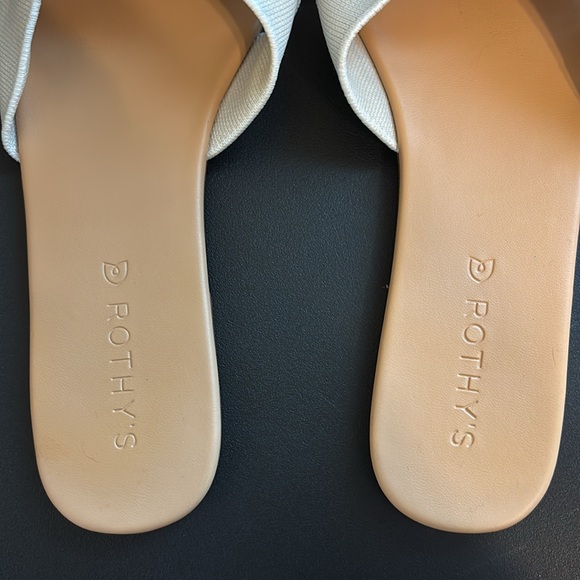 Rothy’s Bow Sandals Women Sz 9.5 in Ivory - Picture 2 of 8